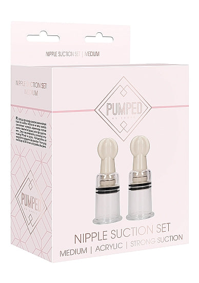 Pumped - Nipple Suction Set Medium - Rose
