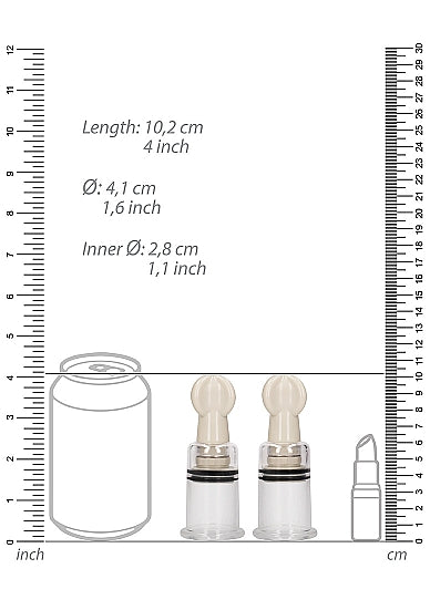 Pumped - Nipple Suction Set Medium - Rose