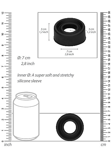 Pumped - Silicone Pump Sleeve Large - Black