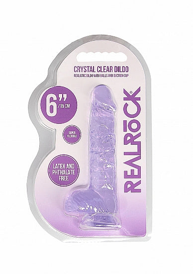 REALRoCK Jelly Dildo With Balls 6 Purp