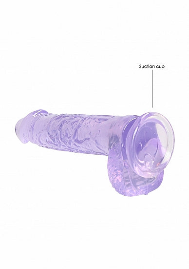 REALRoCK Jelly Dildo With Balls 6 Purp