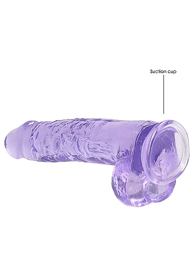 REALRoCK Jelly Dildo With Balls 9 Purpl