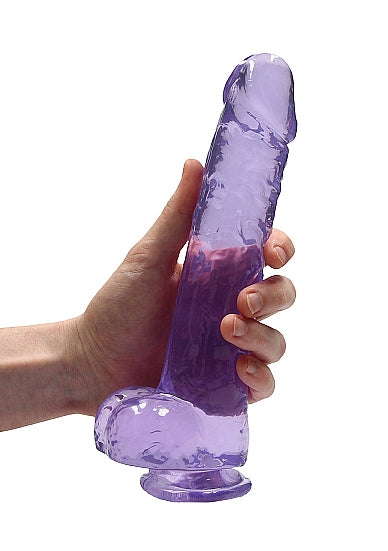 REALRoCK Jelly Dildo With Balls 9 Purpl