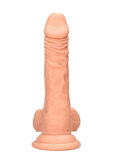 Real Rock Realistic Dildo With Balls - 7" - 17 Cm - Vanilla