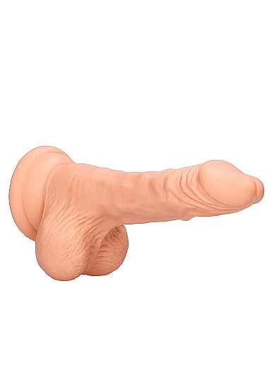 Real Rock Realistic Dildo With Balls - 7" - 17 Cm - Vanilla
