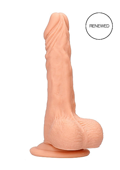 Real Rock Realistic Dildo With Balls - 8" - 20 Cm - Vanilla