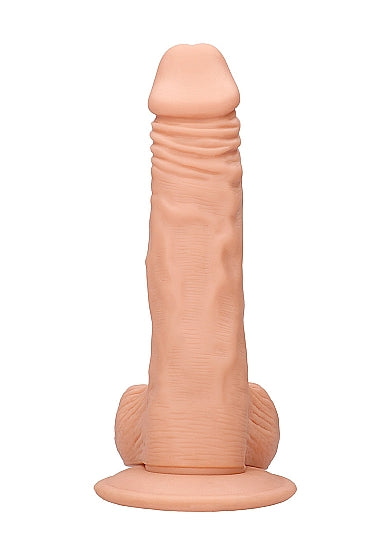 Real Rock Realistic Dildo With Balls - 8" - 20 Cm - Vanilla