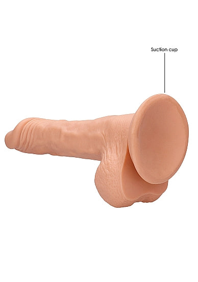 Real Rock Realistic Dildo With Balls - 8" - 20 Cm - Vanilla
