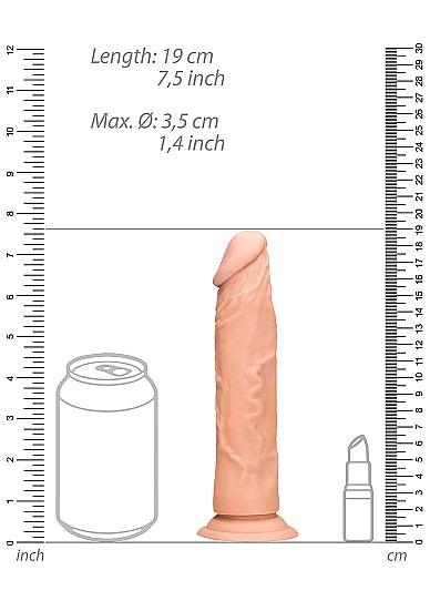 Real Rock Realistic Dildo - 7" - 17 Cm - Vanilla