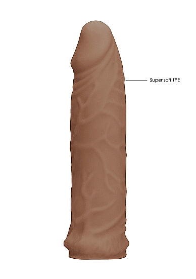 Real Rock Penis Extender - 7" - 17 Cm - Mocha