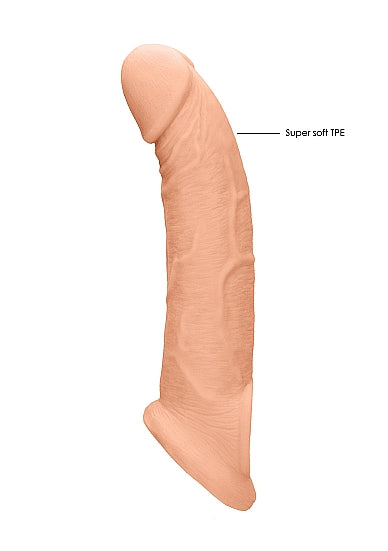 Real Rock Penis Extender With Rings - 9" - 22 Cm - Vanilla