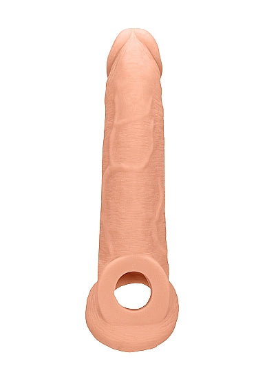 Real Rock Penis Extender With Rings - 9" - 22 Cm - Vanilla