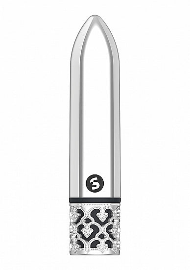 Royal Gems - Glamour - Abs Rechargeable Bullet - Silver
