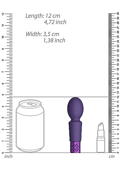 Royal Gems - Brilliant - Silicone Rechargeable Bullet - Purple