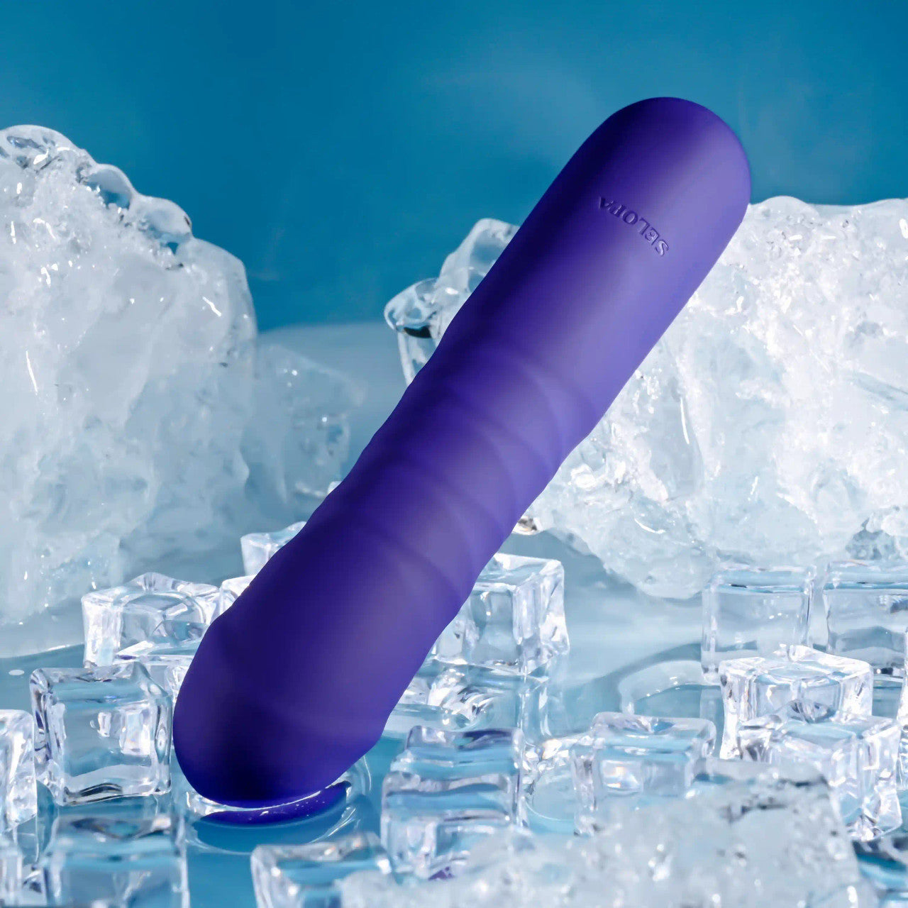 Selopa Ambition Rechargeable Vibrating Thrusting Vibrator Silicone Purple