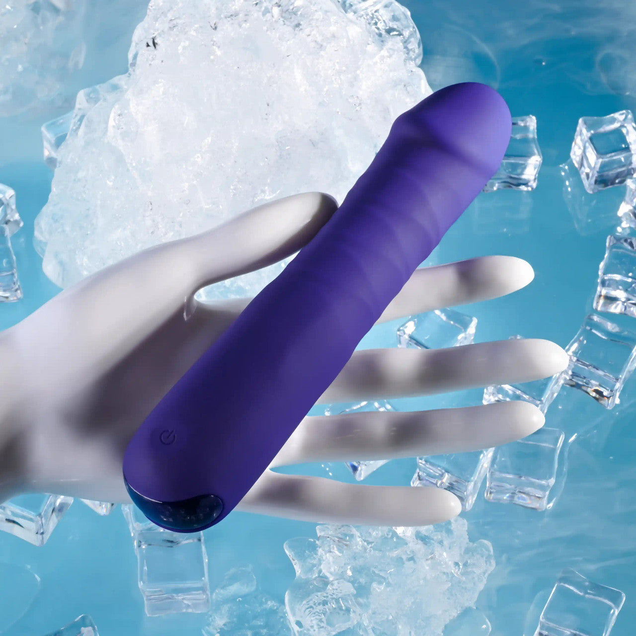 Selopa Ambition Rechargeable Vibrating Thrusting Vibrator Silicone Purple
