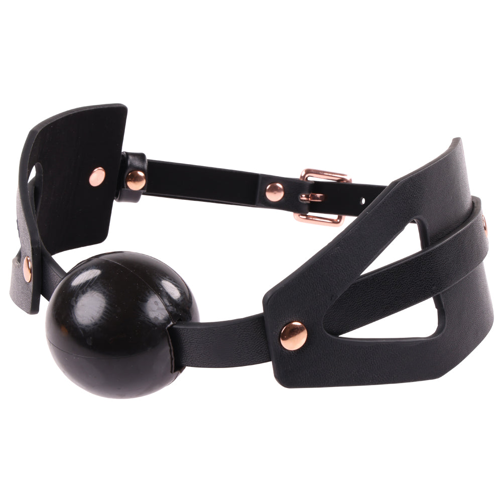 Sandm Brat Ball Gag Black/rose Gold