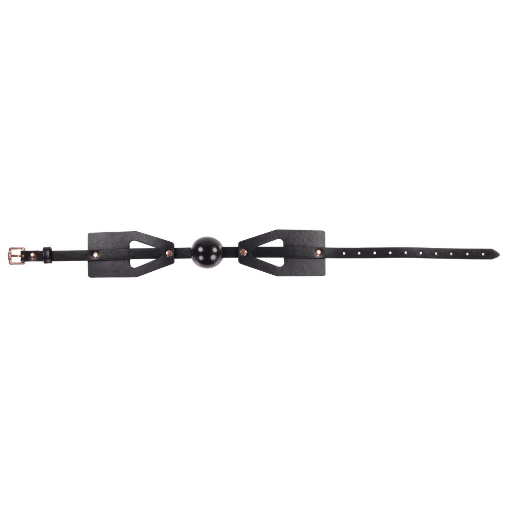 Sandm Brat Ball Gag Black/rose Gold