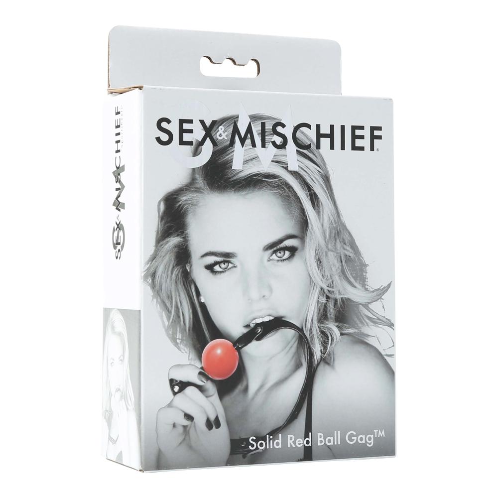Sex And Mischief Solid Red Ball Gag O/S