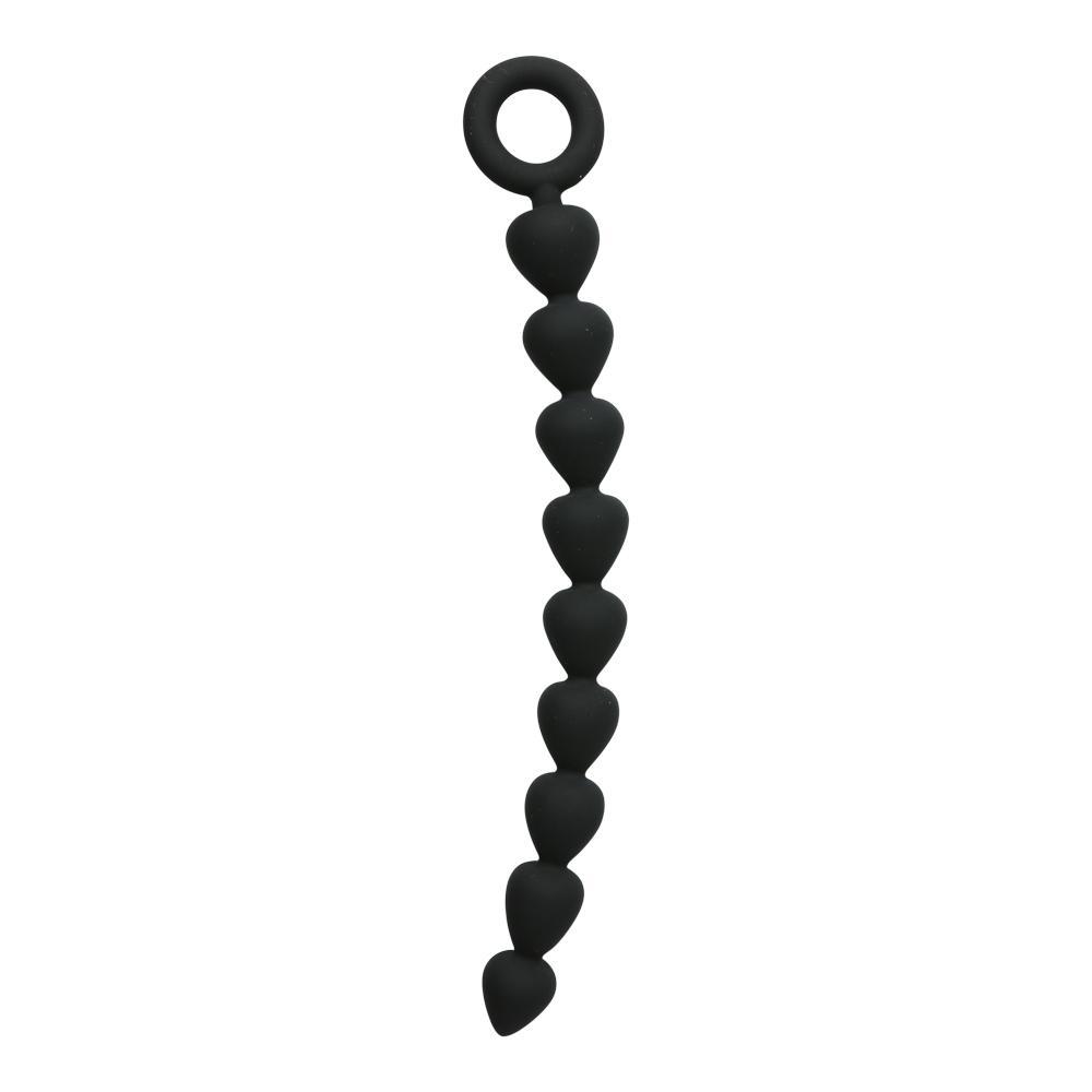 Sex & Mischief silicone anal beads - black