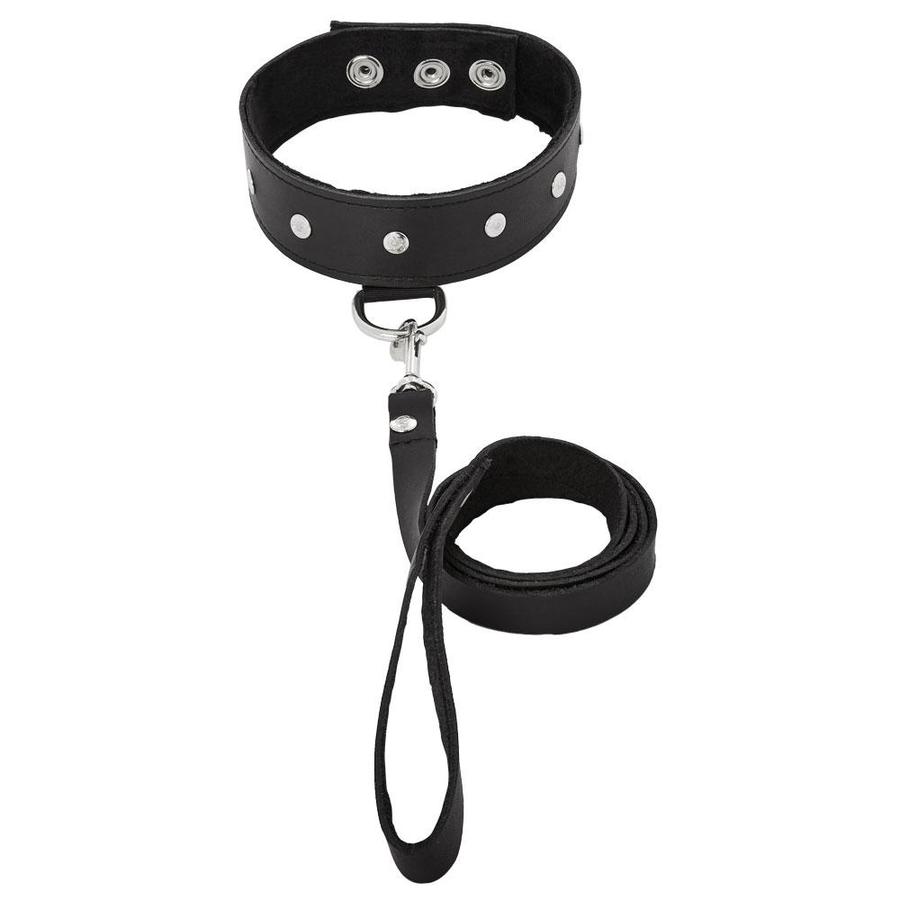 Sportsheets Leather Leash and Collar