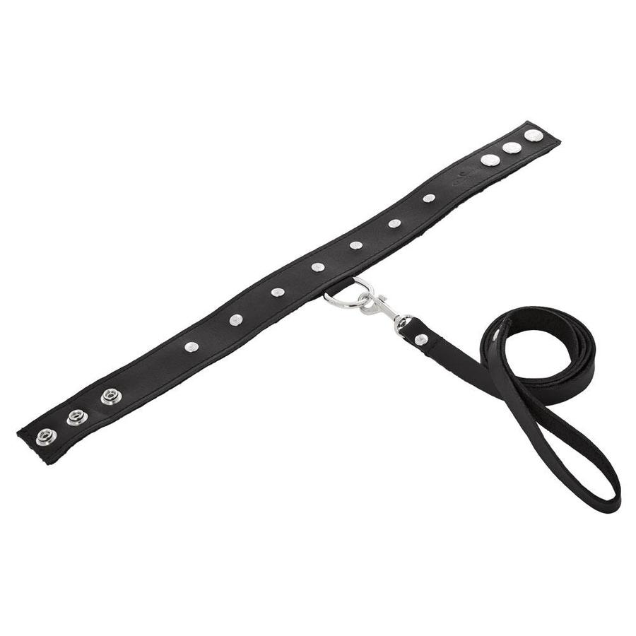 Sportsheets Leather Leash and Collar