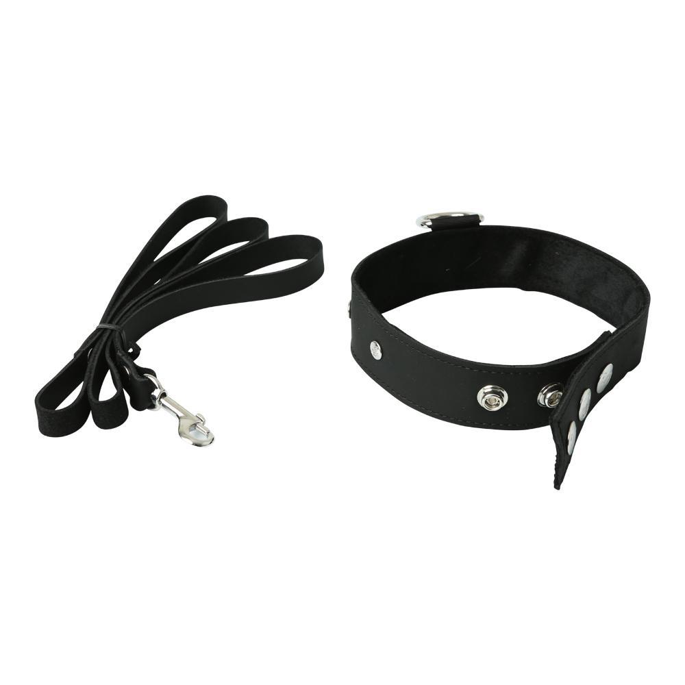 Sportsheets Leather Leash and Collar