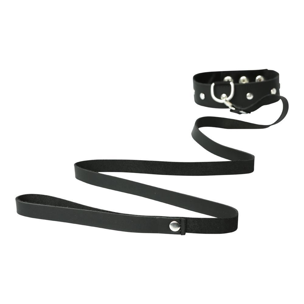 Sportsheets Leather Leash and Collar