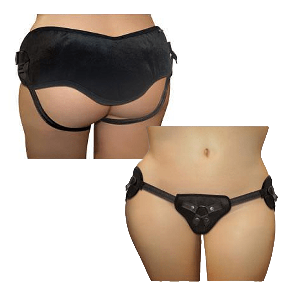 Plus Size Beginners Strap On Harness - Black