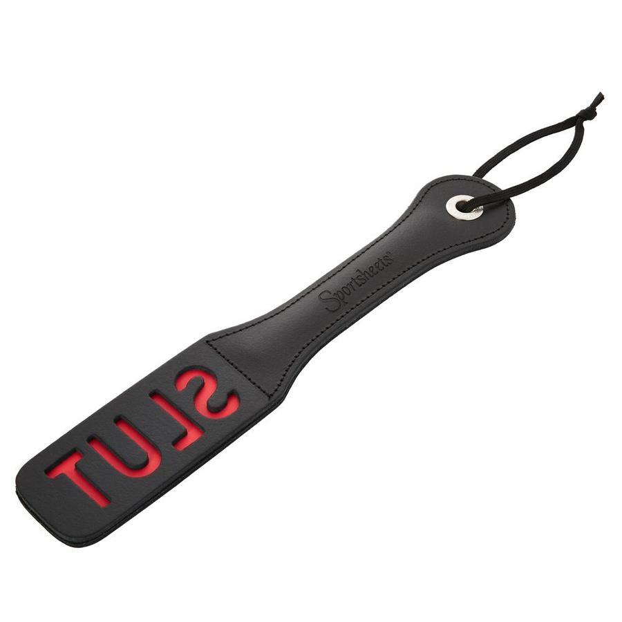 12" Leather Slut Paddle