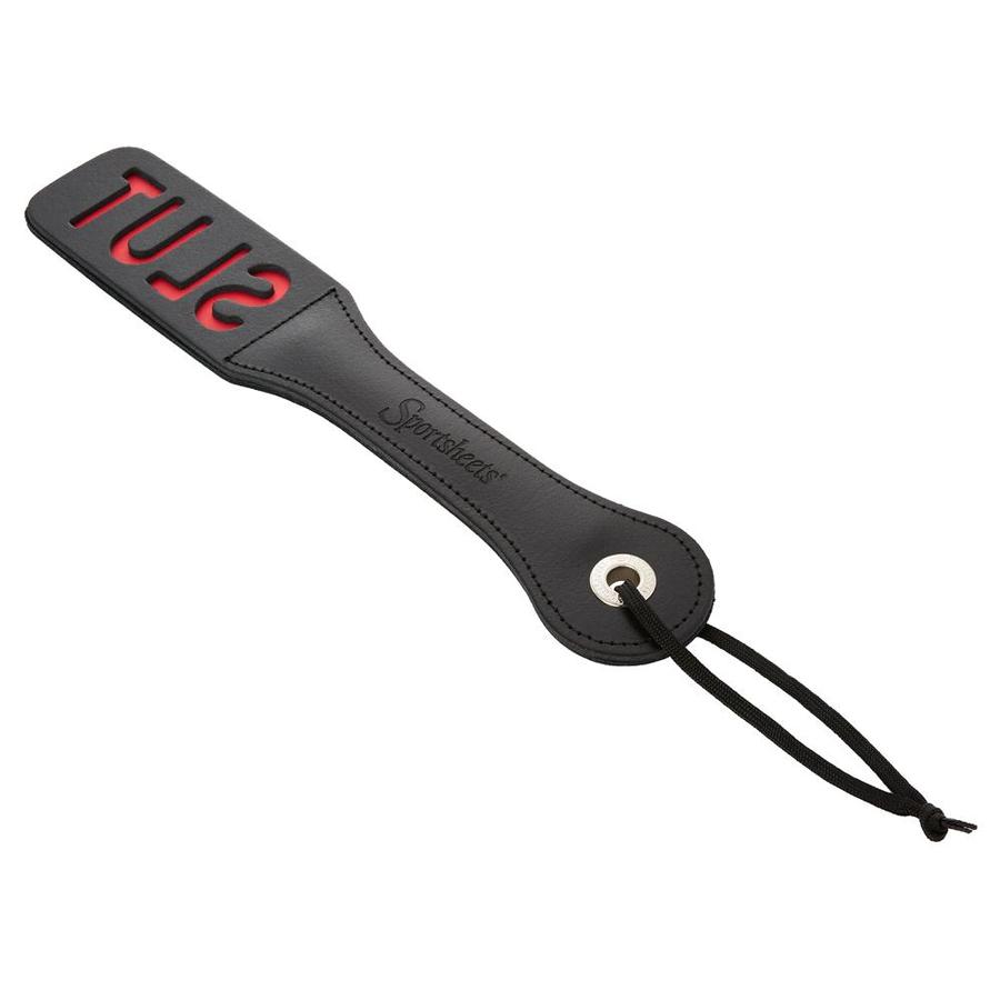 12" Leather Slut Paddle