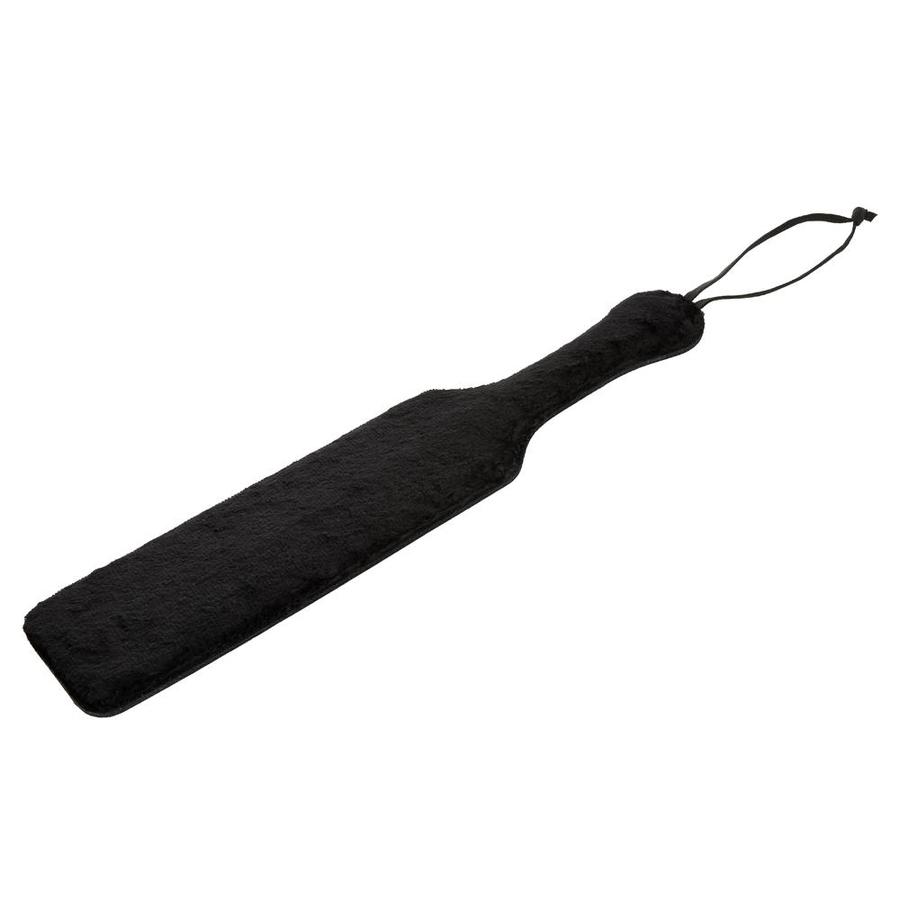 Leather Paddle With Black Fur