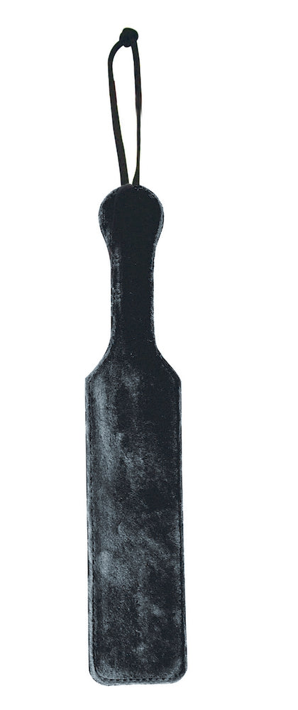 Leather Paddle With Black Fur