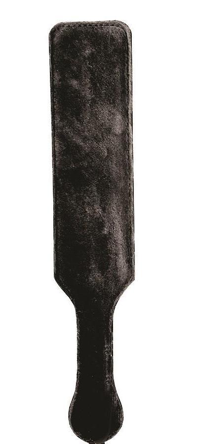 Leather Paddle With Black Fur