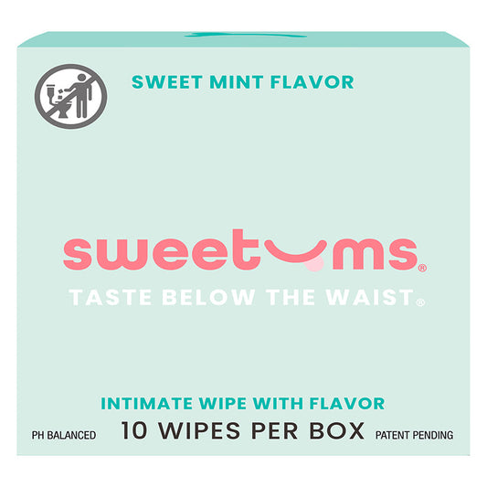 Sweetums Sweet Mint Flavored Wipes 10-Pack