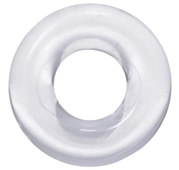Rock Solid 3 Clear Donut Ring