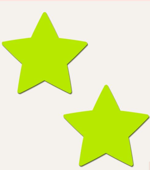 Pastease Star Glow IN the Dark Neon Yellow
