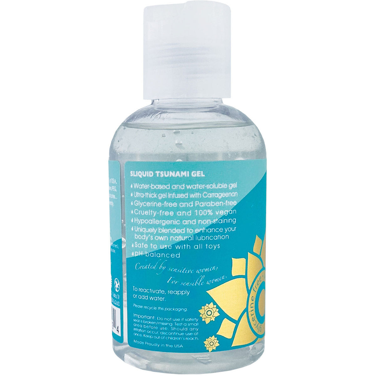 Sliquid Tsunami Water-Based Gel Lubricant 4.2 oz.