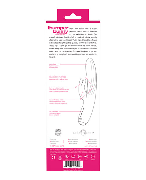 Vedo Thumper Bunny Rechargeable Dual Vibe Pretty Pink