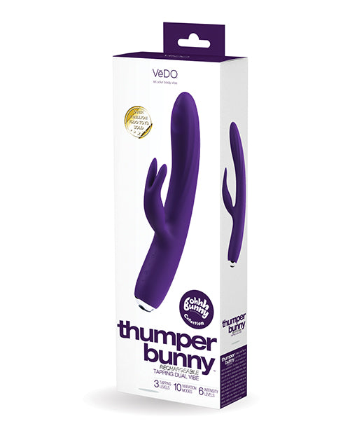 Vedo Thumper Bunny Rechargeable Dual Vibe Deep Purple