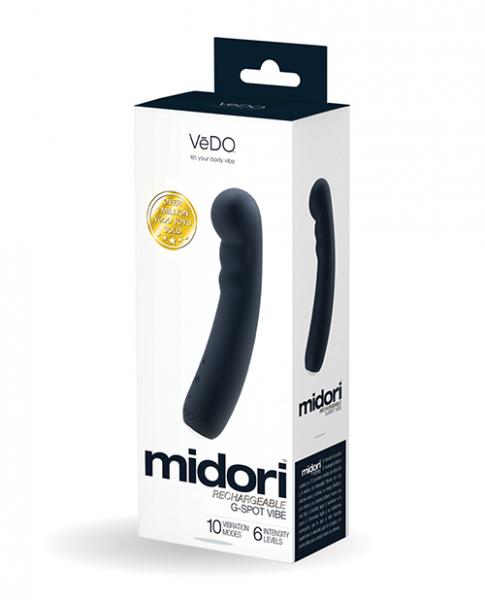 Vedo Midori Rechargeable G Spot Vibe - Just Black
