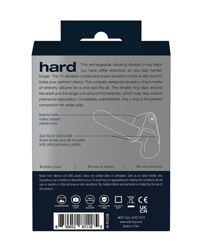 Vedo Hard Rechargeable C-ring Black
