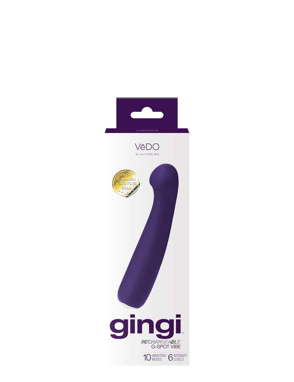 Vedo Gingi Rechargeable G-spot Vibe Purple
