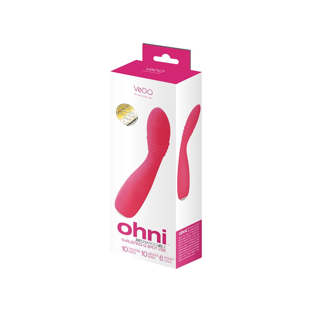 Vedo Ohni G-spot Thrusting Vibe Pink