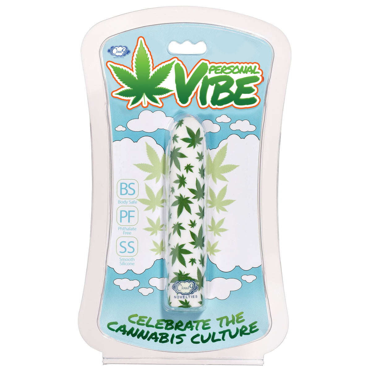 420 Slim Vibe White/cannabis Leaf