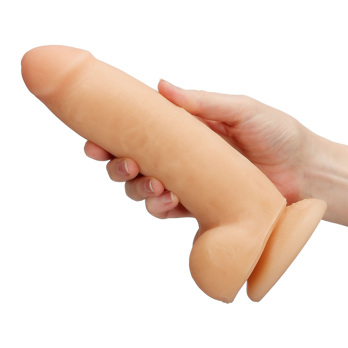 Cloud 9 Dual Density Dildo Touch Thick W/ Realistic Painted Veins & Balls 8 in Beige