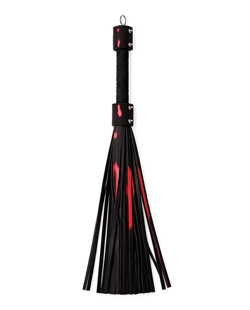 Heat Tease Flogger - Black/Pink