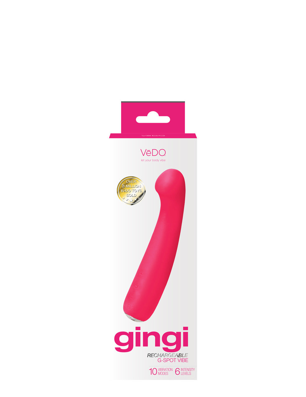 Vedo Gingi Rechargeable G-spot Vibe Pink