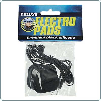 Zeus Deluxe Silicone Black Electro Pads