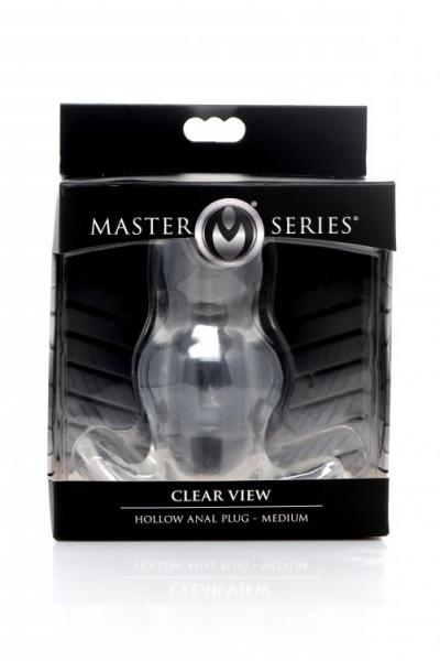 Clear View Hollow Anal Plug - Medium